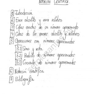 Tema 7: Aproximación de números. Errores. Notación científica.