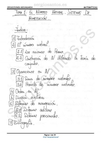 Tema 1: Números naturales. Sistemas de numeración.
