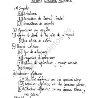 Tema 11: Conceptos básicos de la teoría de conjuntos. Estructuras algebraicas.
